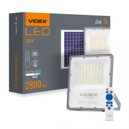 Naświetlacz solarny LED VIDEX FLOOD SOLAR 100W