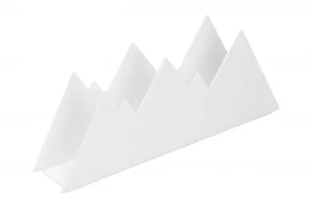 Serwetnik - metalowy stojak na serwetki duży Góry biały