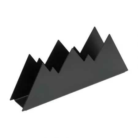 Serwetnik - metalowy stojak na serwetki duży Góry czarny
